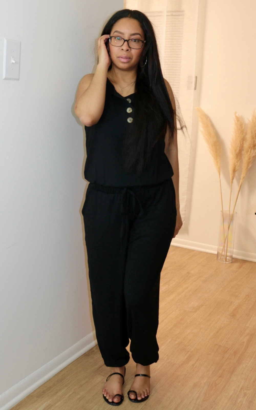 Jasmyne Button Up Jumpsuit