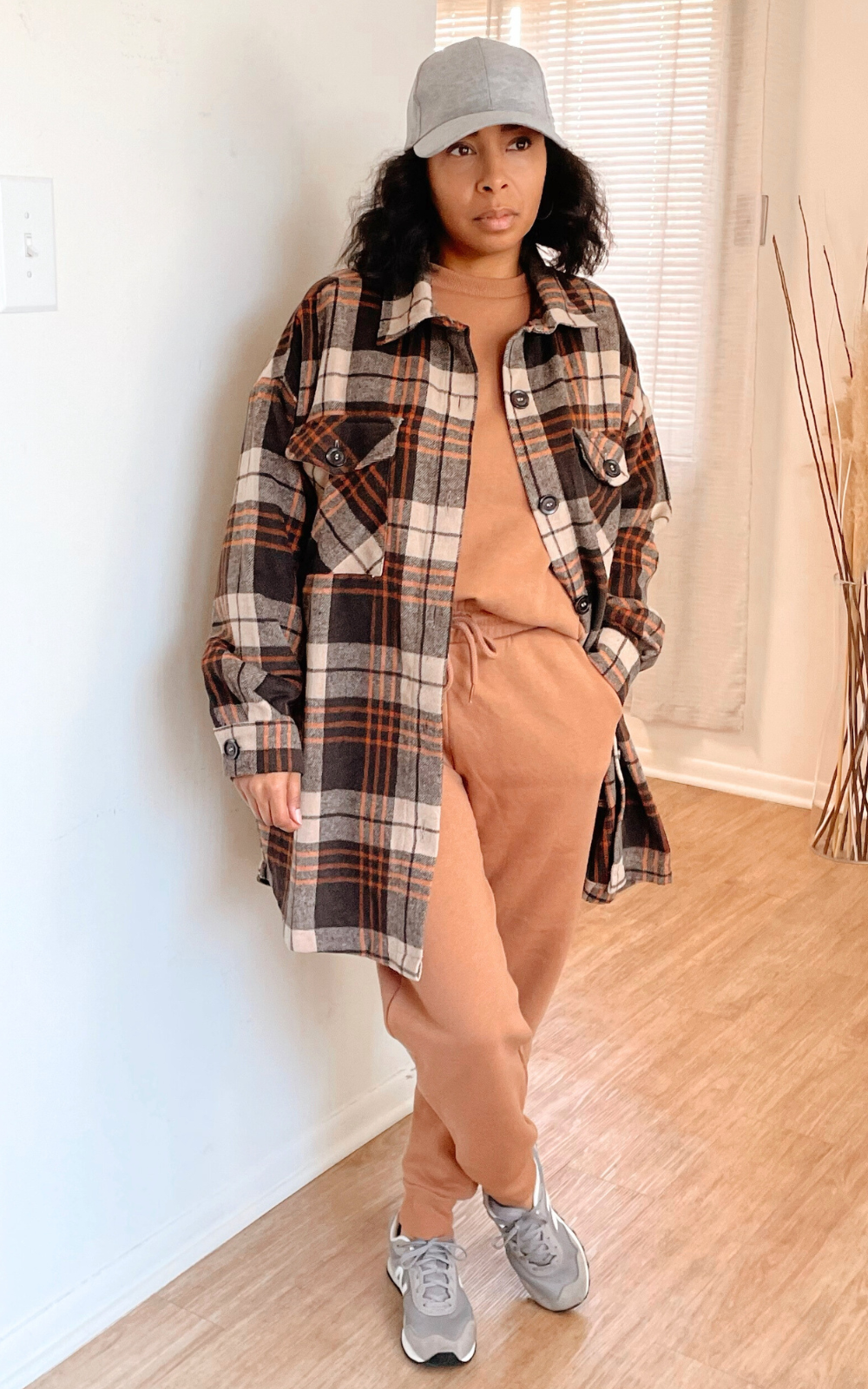 Val Oversized Plaid Shacket