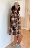 Val Oversized Plaid Shacket