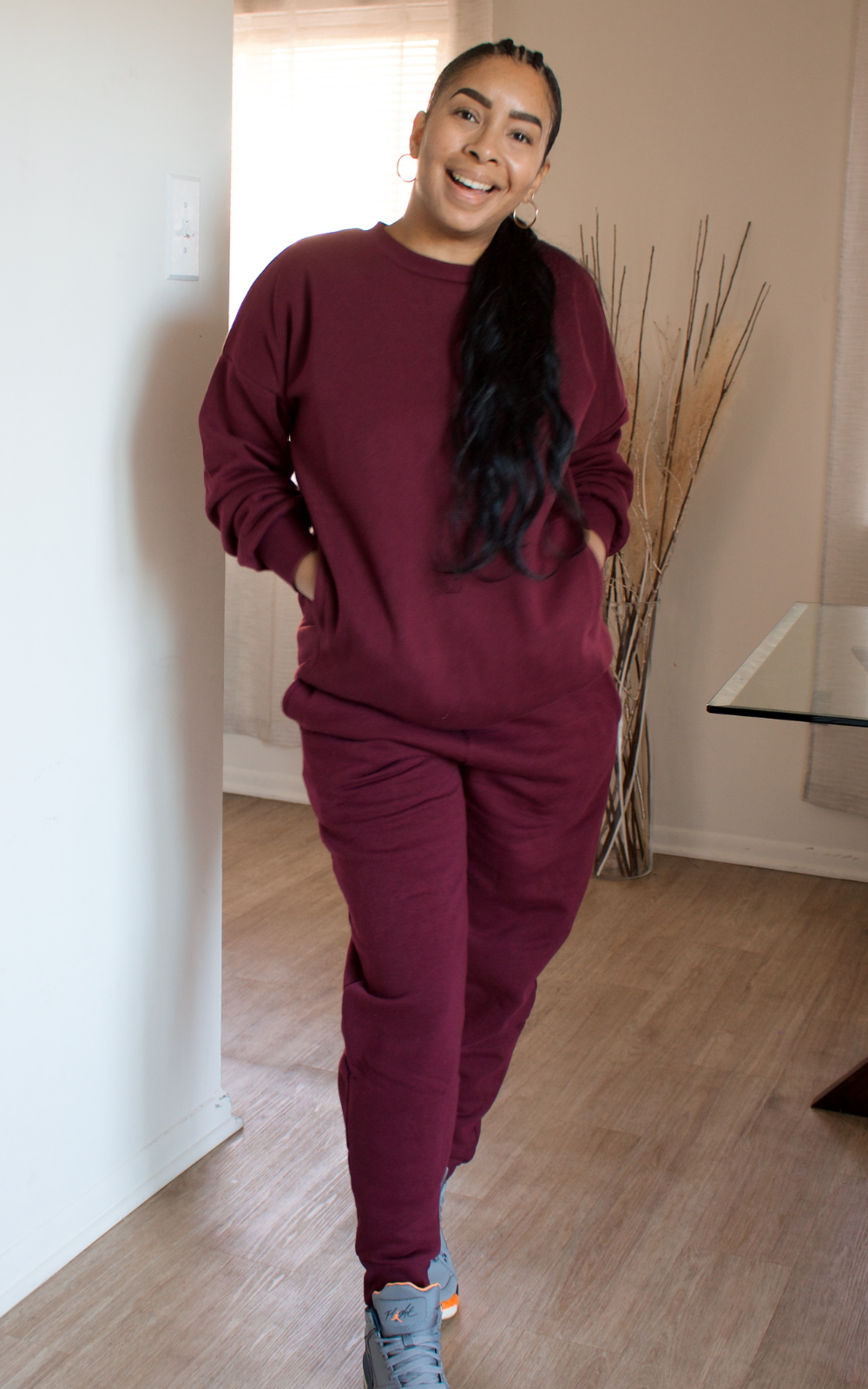 Alexa The Next Level Sweatsuit - Burgundy