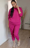 Alexa The Next Level Sweatsuit Set - Magenta