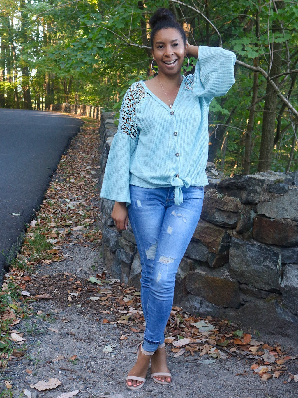 Ring My Bell Top - Mint Green