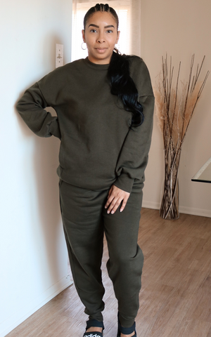Alexa The Next Level Sweatsuit Set - Olive