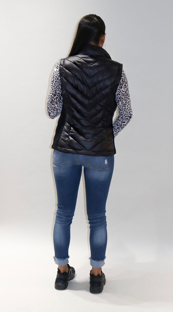 In A Puff Vest - Black