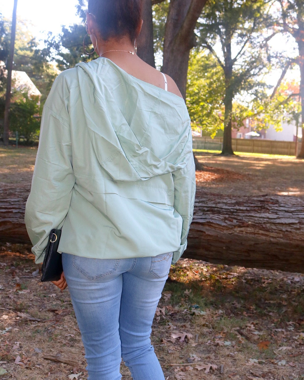 Blown Away Windbreaker  - Mint Green