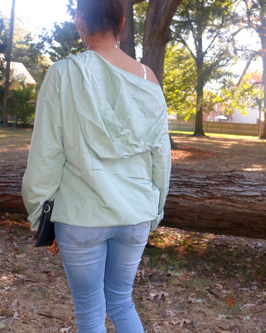 Blown Away Windbreaker  - Mint Green