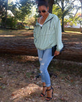 Blown Away Windbreaker  - Mint Green