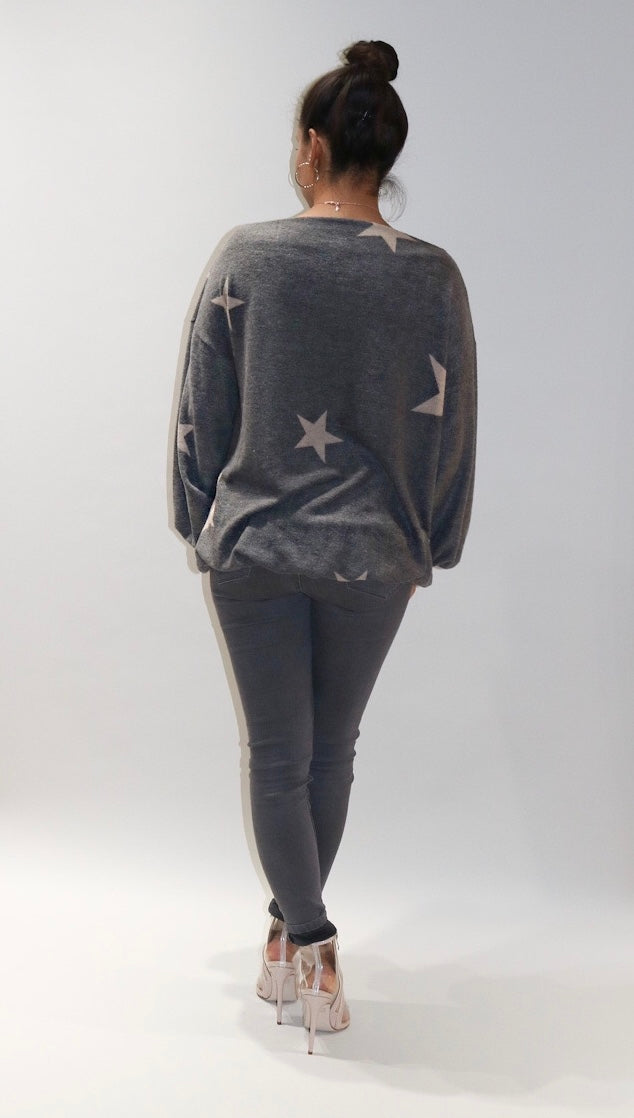 You're A Star Sweater - Grey