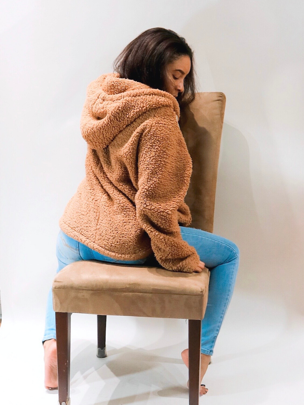 Keep Me Warm Oversized Sherpa Hoodie