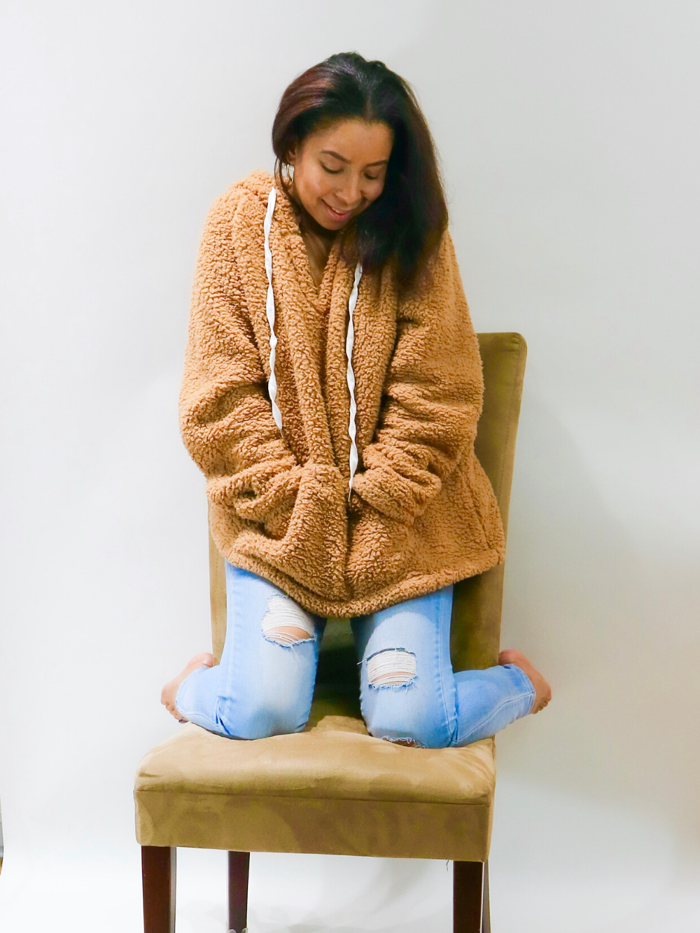 Keep Me Warm Oversized Sherpa Hoodie