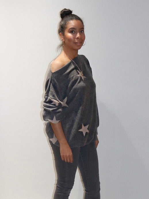 You're A Star Sweater - Grey