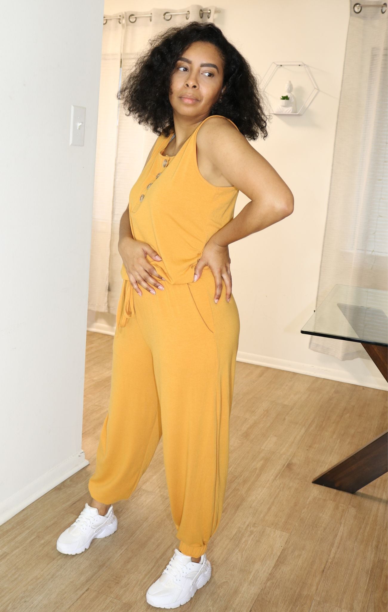 Jasmyne Button Up Jumpsuit