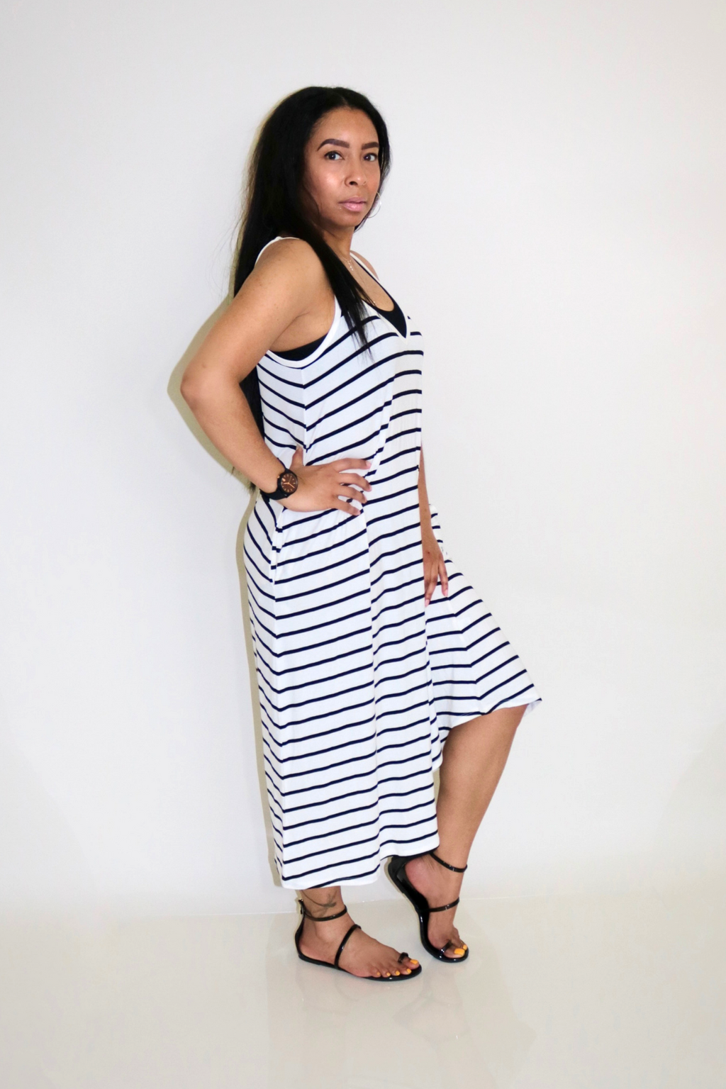 The Sofia Striped Maxi Dress