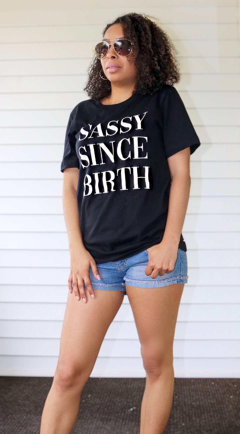 Sassy Since Birth Tee - Black