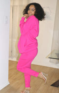 Alexa Next Level Sweatsuit - Hot Pink