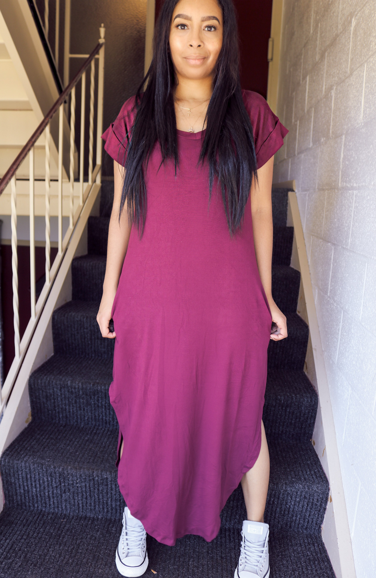 All You Need Maxi Dress - Burgundy