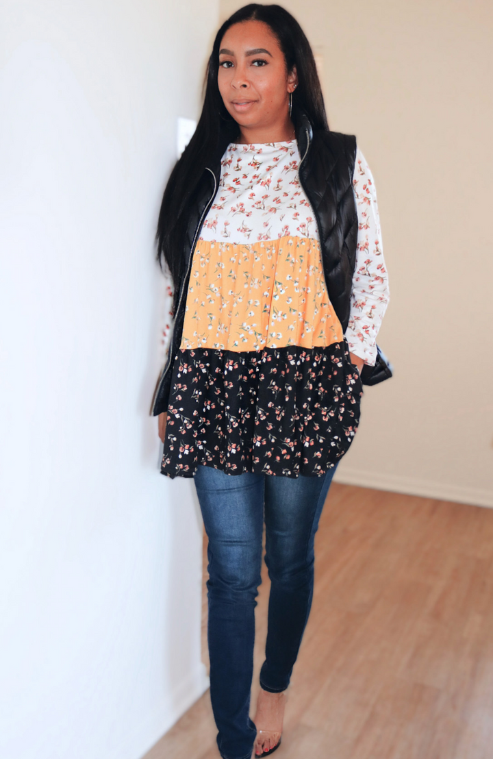 Endless Bloom Floral Tunic Top