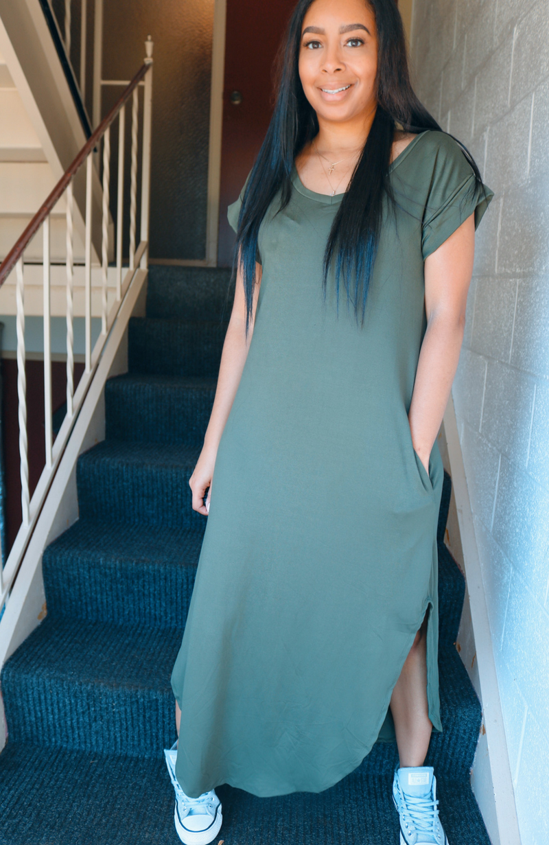 All You Need Maxi Dress - Olive