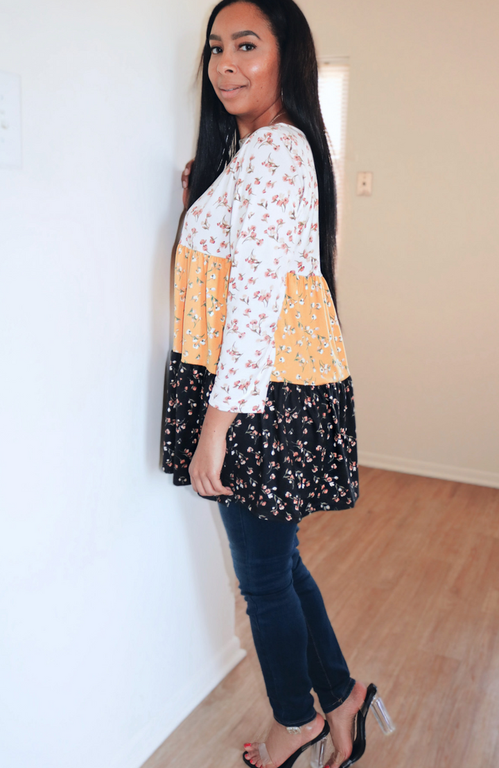 Endless Bloom Floral Tunic Top