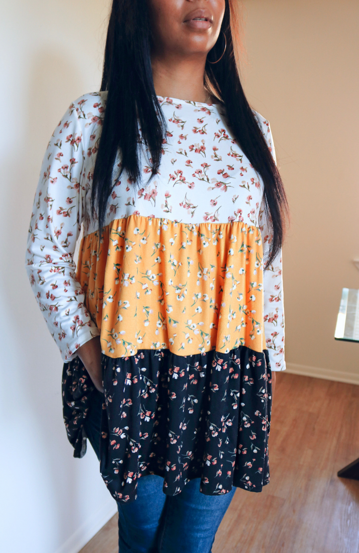 Endless Bloom Floral Tunic Top