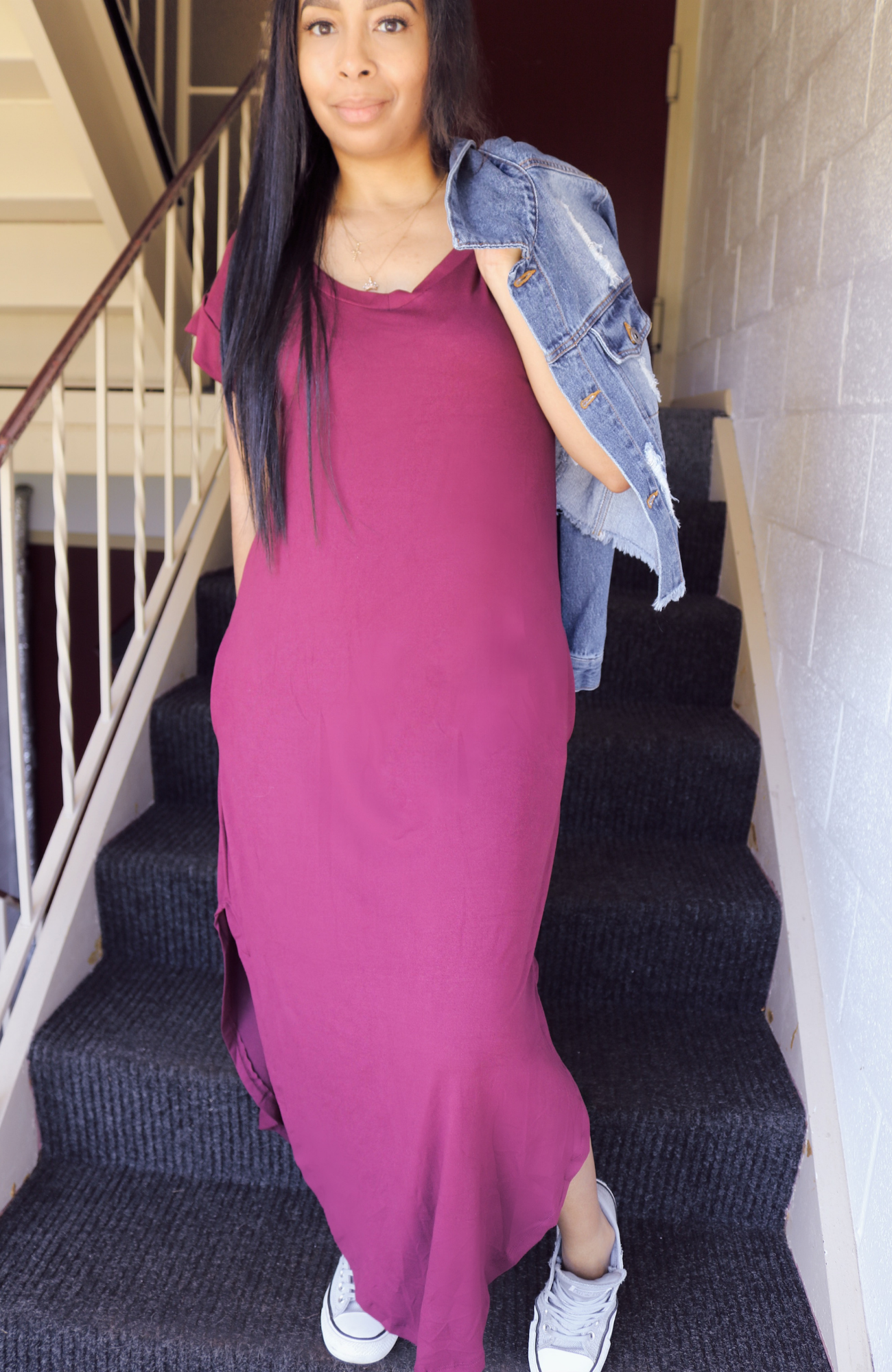 All You Need Maxi Dress - Burgundy