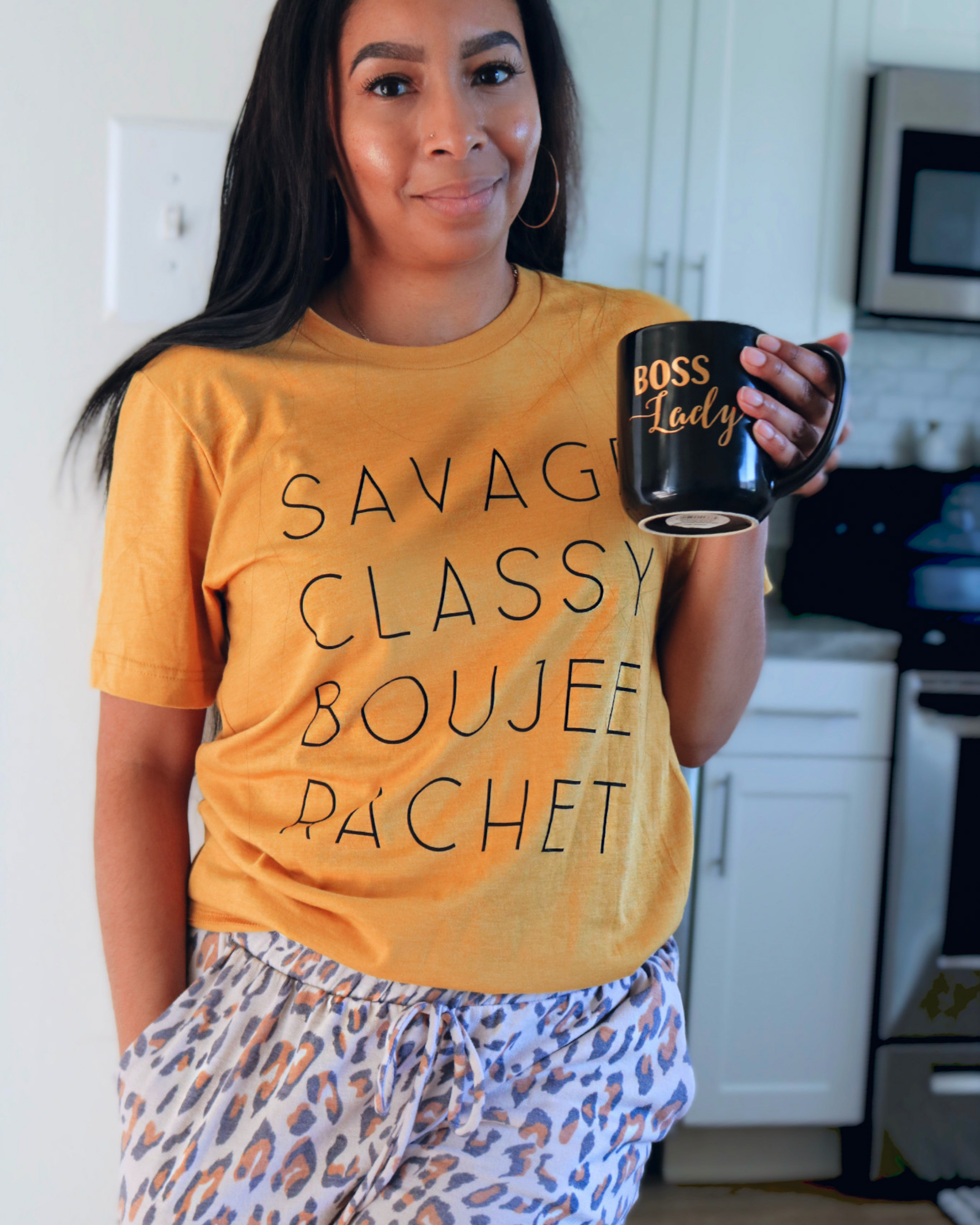 Relax and Chill Animal Print Pocketed Joggers