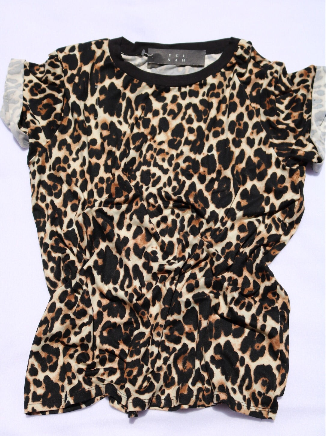 Wild Thang Animal Print Shirt - Black/Tan
