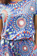 Sunny Day's Tie Dye Romper - Blue Multicolor